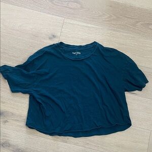 Harlow Women's Dark Teal Short Sleeve Tee Size Medium 100% cotton